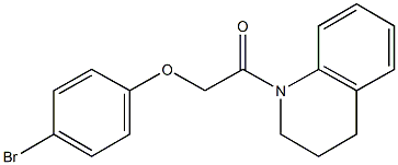 4-bromophenyl 2-(3,4-dihydroquinolin-1(2H)-yl)-2-oxoethyl ether Struktur