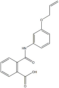 2-{[3-(allyloxy)anilino]carbonyl}benzoic acid Struktur