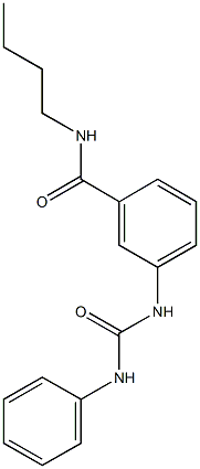 3-[(anilinocarbonyl)amino]-N-butylbenzamide Struktur