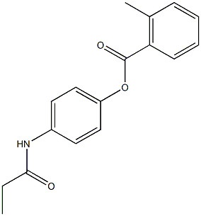 4-(propionylamino)phenyl 2-methylbenzoate Struktur