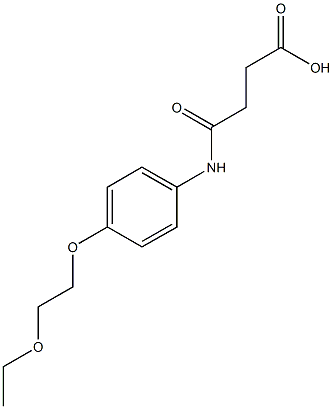 4-[4-(2-ethoxyethoxy)anilino]-4-oxobutanoic acid Struktur