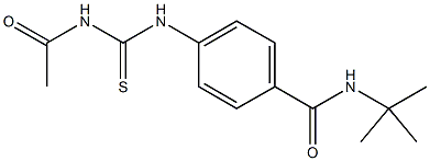 4-{[(acetylamino)carbothioyl]amino}-N-(tert-butyl)benzamide Struktur