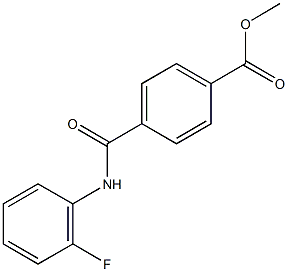 methyl 4-[(2-fluoroanilino)carbonyl]benzoate Struktur