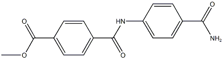 methyl 4-{[4-(aminocarbonyl)anilino]carbonyl}benzoate Struktur