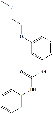 N-[3-(2-methoxyethoxy)phenyl]-N'-phenylurea Struktur