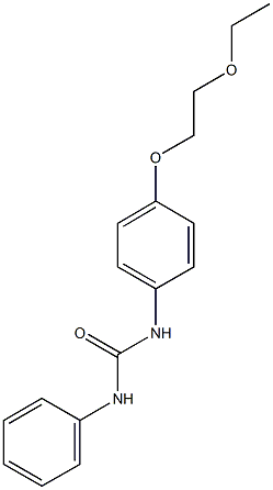 N-[4-(2-ethoxyethoxy)phenyl]-N'-phenylurea Struktur