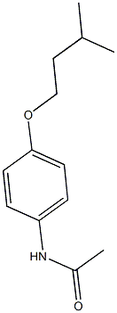 N-[4-(isopentyloxy)phenyl]acetamide Struktur