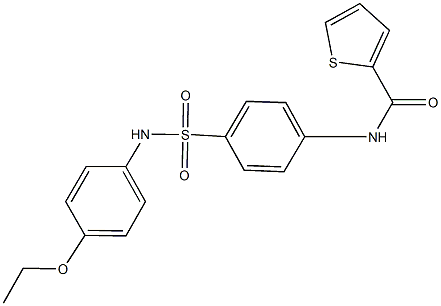 N-{4-[(4-ethoxyanilino)sulfonyl]phenyl}-2-thiophenecarboxamide Struktur