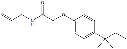 N-allyl-2-[4-(tert-pentyl)phenoxy]acetamide Struktur