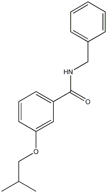 N-benzyl-3-isobutoxybenzamide Struktur