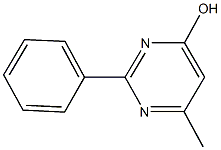 6-methyl-2-phenyl-4-pyrimidinol Struktur