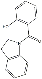 2-(2,3-dihydro-1H-indol-1-ylcarbonyl)phenol Struktur