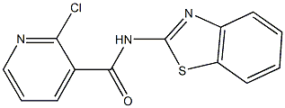 N-1,3-benzothiazol-2-yl-2-chloronicotinamide Struktur