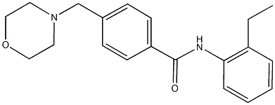 N-(2-ethylphenyl)-4-(4-morpholinylmethyl)benzamide Struktur