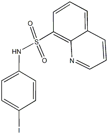 N-(4-iodophenyl)-8-quinolinesulfonamide Struktur