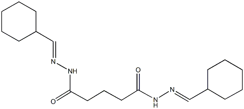 N'~1~,N'~5~-bis(cyclohexylmethylene)pentanedihydrazide Struktur