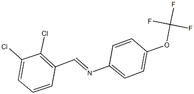 N-(2,3-dichlorobenzylidene)-N-[4-(trifluoromethoxy)phenyl]amine Struktur