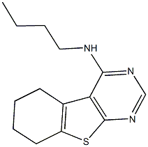 N-butyl-N-(5,6,7,8-tetrahydro[1]benzothieno[2,3-d]pyrimidin-4-yl)amine Struktur