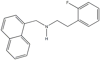 N-[2-(2-fluorophenyl)ethyl]-N-(1-naphthylmethyl)amine Struktur