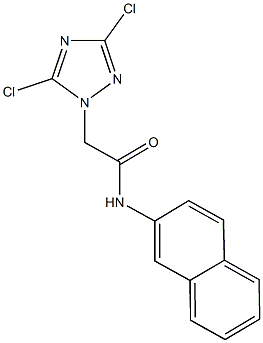 2-(3,5-dichloro-1H-1,2,4-triazol-1-yl)-N-(2-naphthyl)acetamide Struktur