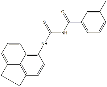 N-(1,2-dihydro-5-acenaphthylenyl)-N'-(3-methylbenzoyl)thiourea Struktur