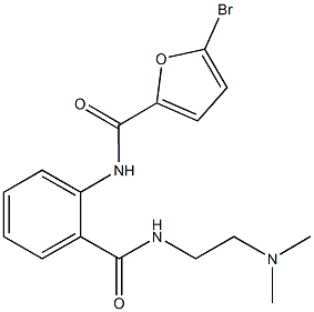 5-bromo-N-[2-({[2-(dimethylamino)ethyl]amino}carbonyl)phenyl]-2-furamide Struktur