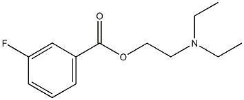 2-(diethylamino)ethyl 3-fluorobenzoate Struktur