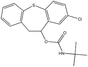 8-chloro-10,11-dihydrodibenzo[b,f]thiepin-10-yl tert-butylcarbamate Struktur