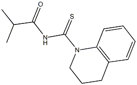 N-(3,4-dihydro-1(2H)-quinolinylcarbothioyl)-2-methylpropanamide Struktur