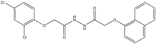 N'-[(2,4-dichlorophenoxy)acetyl]-2-(1-naphthyloxy)acetohydrazide Struktur