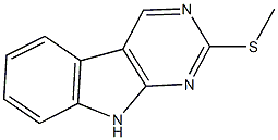 methyl 9H-pyrimido[4,5-b]indol-2-yl sulfide Struktur