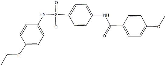 N-{4-[(4-ethoxyanilino)sulfonyl]phenyl}-4-methoxybenzamide Struktur