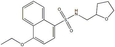 4-ethoxy-N-(tetrahydro-2-furanylmethyl)-1-naphthalenesulfonamide Struktur