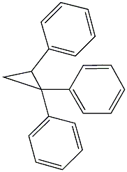 (1,2-diphenylcyclopropyl)benzene Struktur