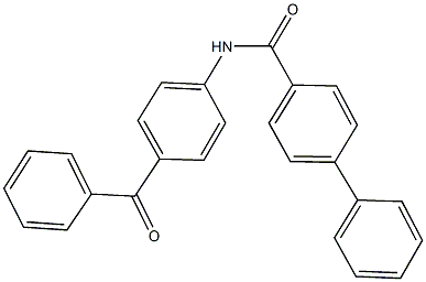 N-(4-benzoylphenyl)[1,1'-biphenyl]-4-carboxamide Struktur