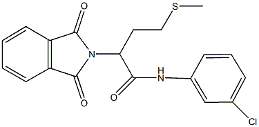 N-(3-chlorophenyl)-2-(1,3-dioxo-1,3-dihydro-2H-isoindol-2-yl)-4-(methylsulfanyl)butanamide Struktur