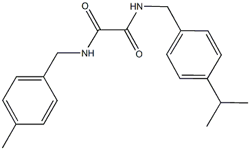 N~1~-(4-isopropylbenzyl)-N~2~-(4-methylbenzyl)ethanediamide Struktur