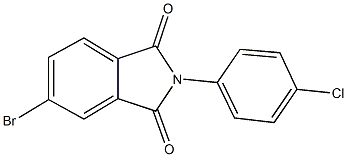 5-bromo-2-(4-chlorophenyl)-1H-isoindole-1,3(2H)-dione Struktur