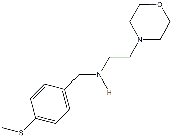 N-[4-(methylsulfanyl)benzyl]-N-[2-(4-morpholinyl)ethyl]amine Struktur