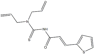 N,N-diallyl-N'-[3-(2-thienyl)acryloyl]thiourea Struktur