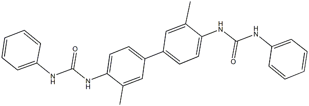 N-{4'-[(anilinocarbonyl)amino]-3,3'-dimethyl[1,1'-biphenyl]-4-yl}-N'-phenylurea Struktur