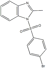 1-[(4-bromophenyl)sulfonyl]-2-methyl-1H-benzimidazole Struktur