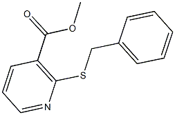 methyl 2-(benzylsulfanyl)nicotinate Struktur