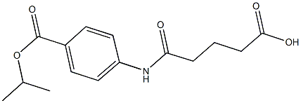 5-[4-(isopropoxycarbonyl)anilino]-5-oxopentanoic acid Struktur