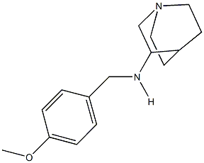 N-(1-azabicyclo[2.2.2]oct-3-yl)-N-(4-methoxybenzyl)amine Struktur