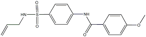 N-{4-[(allylamino)sulfonyl]phenyl}-4-methoxybenzamide Struktur