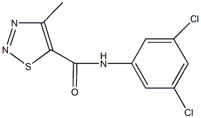 N-(3,5-dichlorophenyl)-4-methyl-1,2,3-thiadiazole-5-carboxamide Struktur