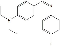 N-[4-(diethylamino)benzylidene]-N-(4-fluorophenyl)amine Struktur