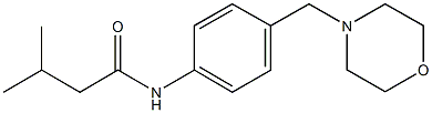 3-methyl-N-[4-(4-morpholinylmethyl)phenyl]butanamide Struktur