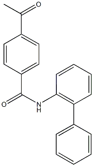 4-acetyl-N-[1,1'-biphenyl]-2-ylbenzamide Struktur